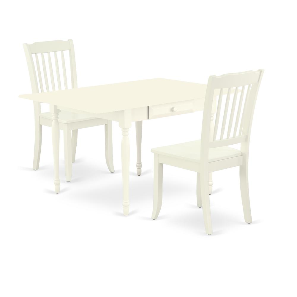 Dining Room Set Linen White, MZDA3-LWH-W