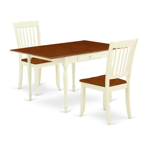 Dining Room Set Buttermilk & Cherry, MZDA3-WHI-W