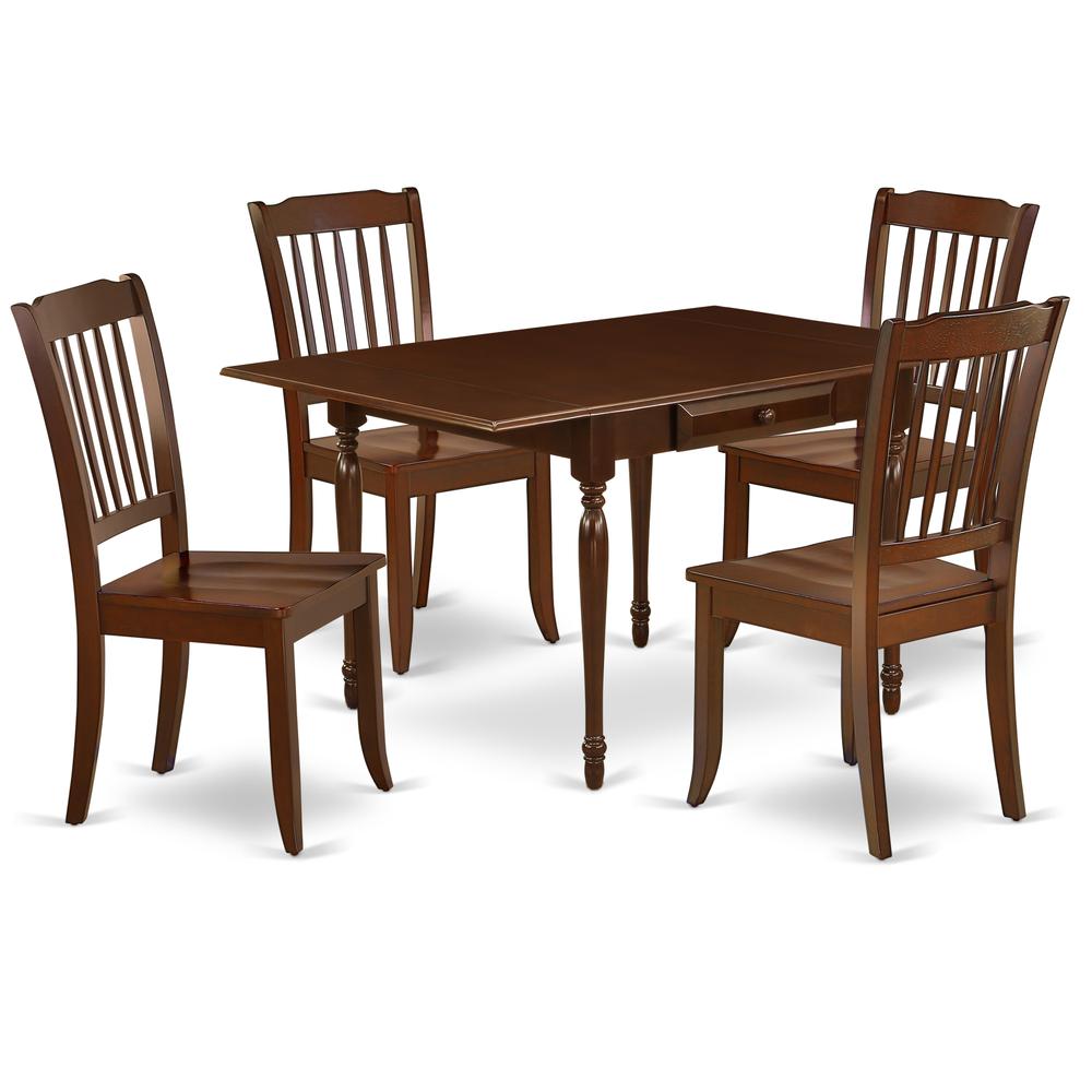 Dining Room Set Mahogany, MZDA5-MAH-W