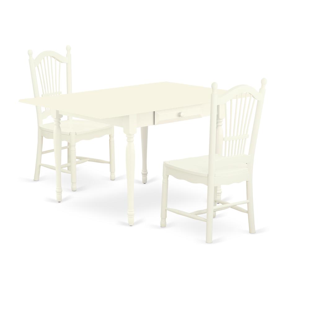 Dining Room Set Linen White, MZDO3-LWH-W