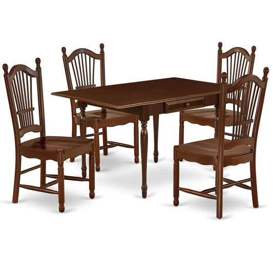 Dining Room Set Mahogany, MZDO5-MAH-W