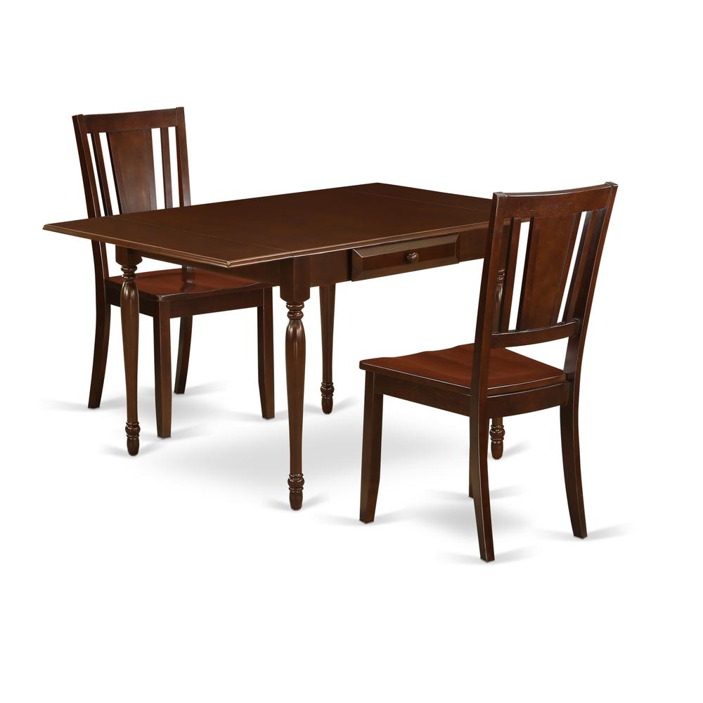 Dining Room Set Mahogany, MZDU3-MAH-W