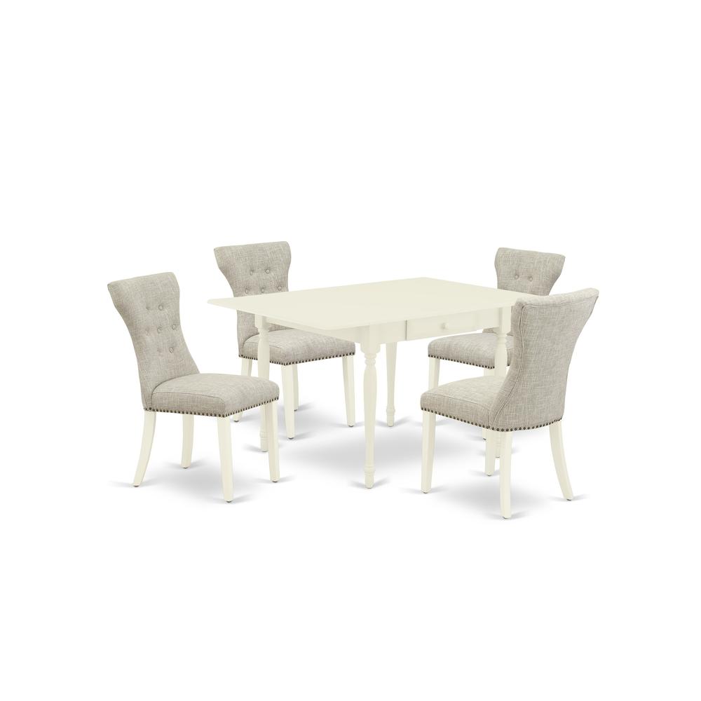 Dining Room Set Linen White, MZGA5-LWH-35