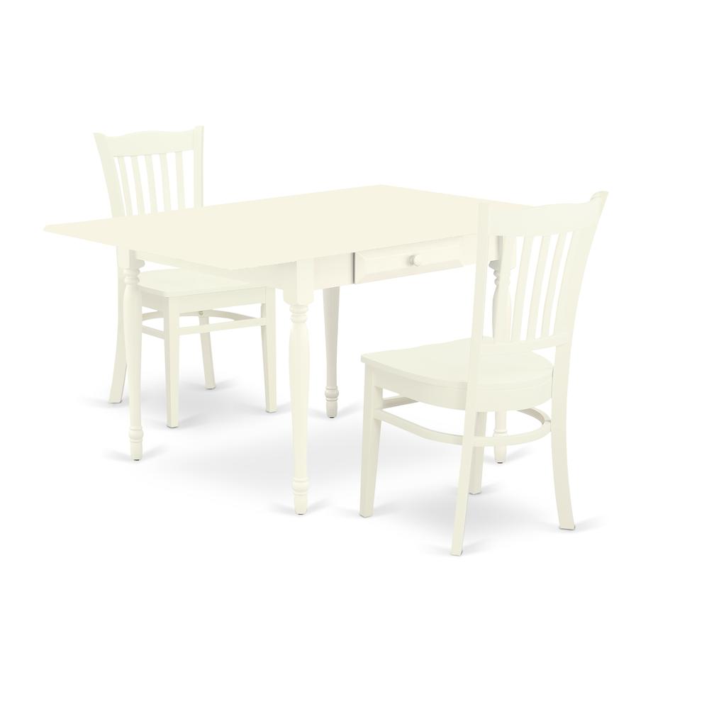 Dining Room Set Linen White, MZGR3-LWH-W