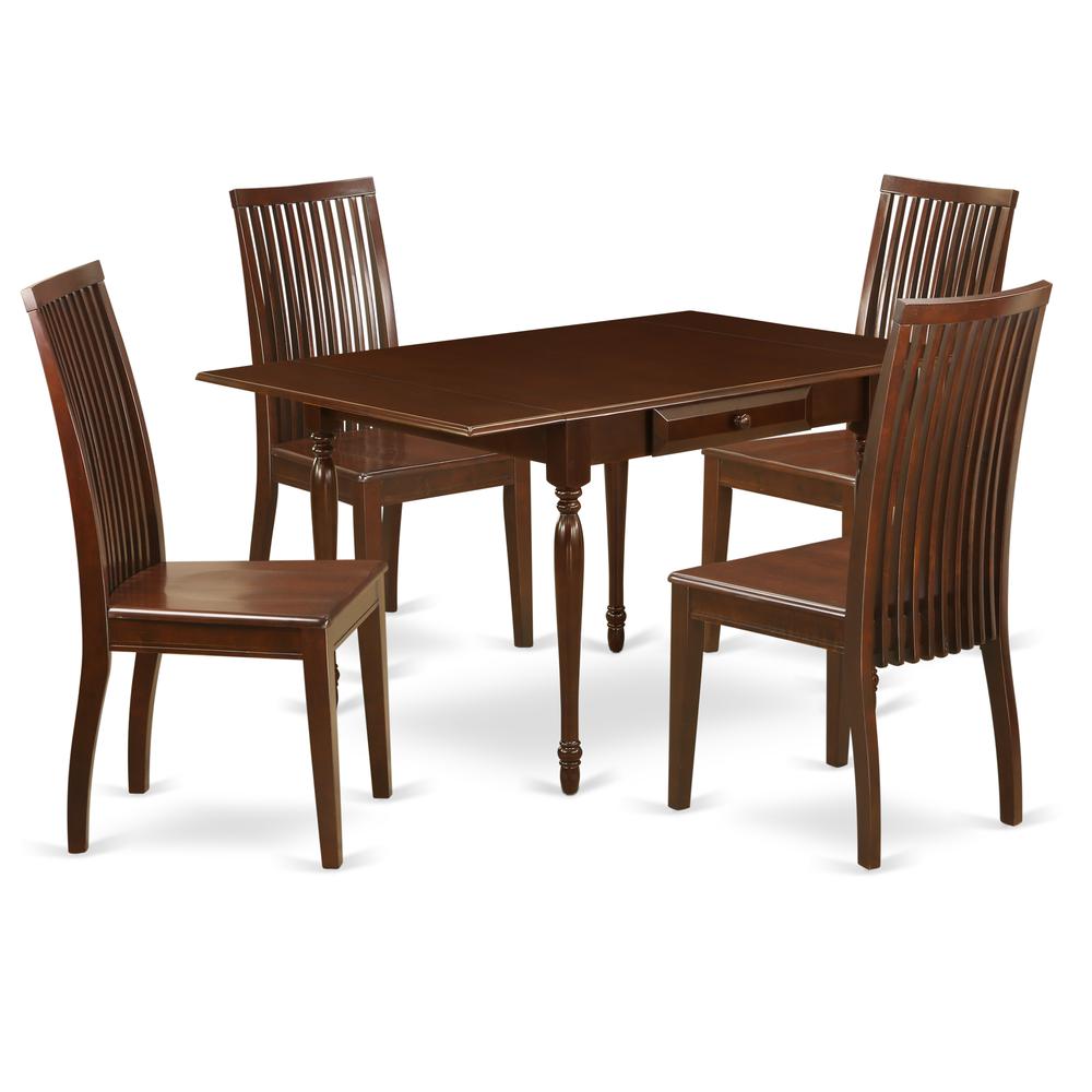 Dining Room Set Mahogany, MZIP5-MAH-W