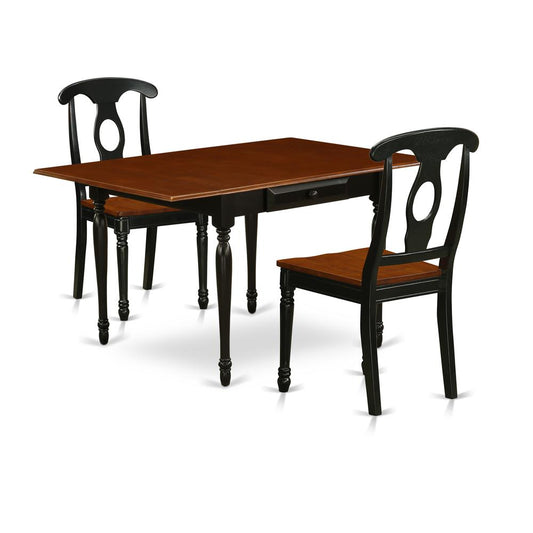 Dining Room Set Black & Cherry, MZKE3-BCH-W