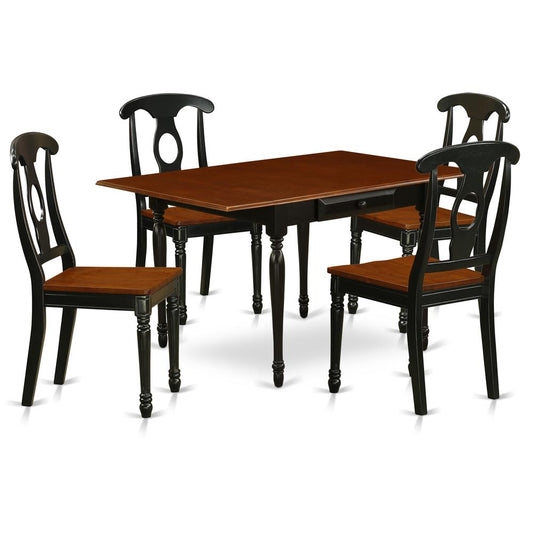 Dining Room Set Black & Cherry, MZKE5-BCH-W