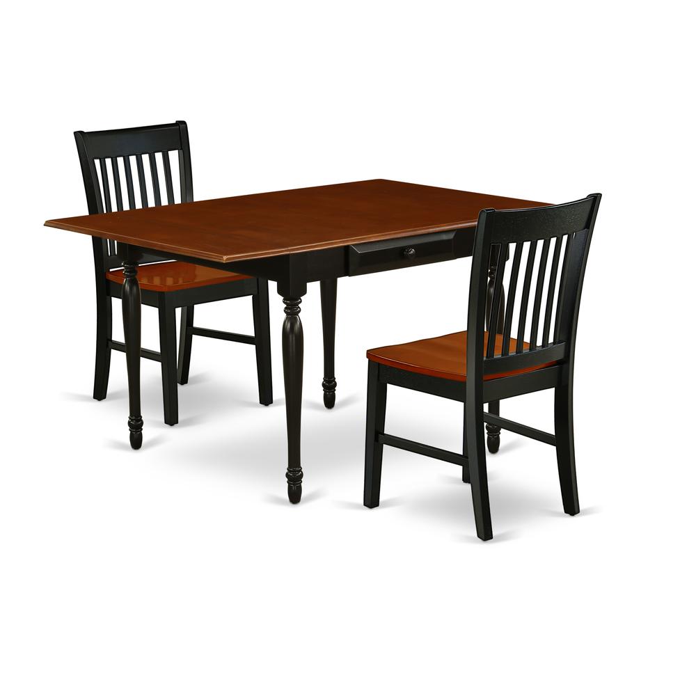 Dining Room Set Black & Cherry, MZNO3-BCH-W