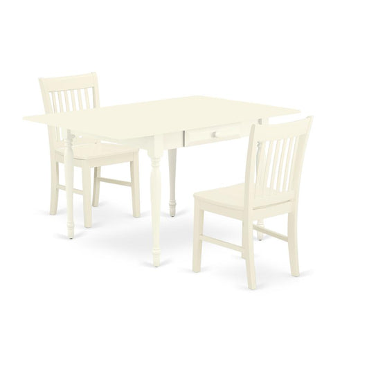 Dining Room Set Linen White, MZNO3-LWH-W