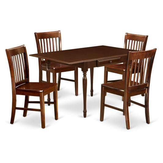 Dining Room Set Mahogany, MZNO5-MAH-W