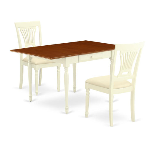 Dining Room Set Buttermilk & Cherry, MZPL3-WHI-C