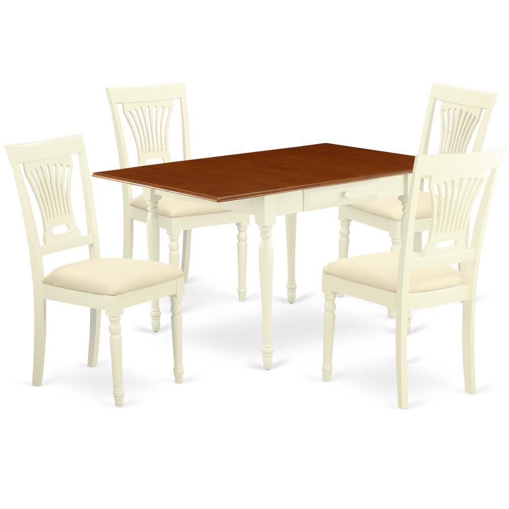 Dining Room Set Buttermilk & Cherry, MZPL5-WHI-C