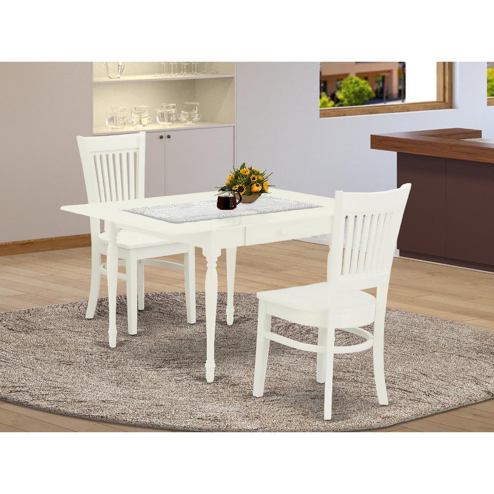 Dining Table- Dining Chairs, MZVA3-LWH-W