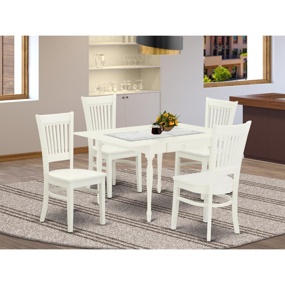 Dining Table- Dining Chairs, MZVA5-LWH-W