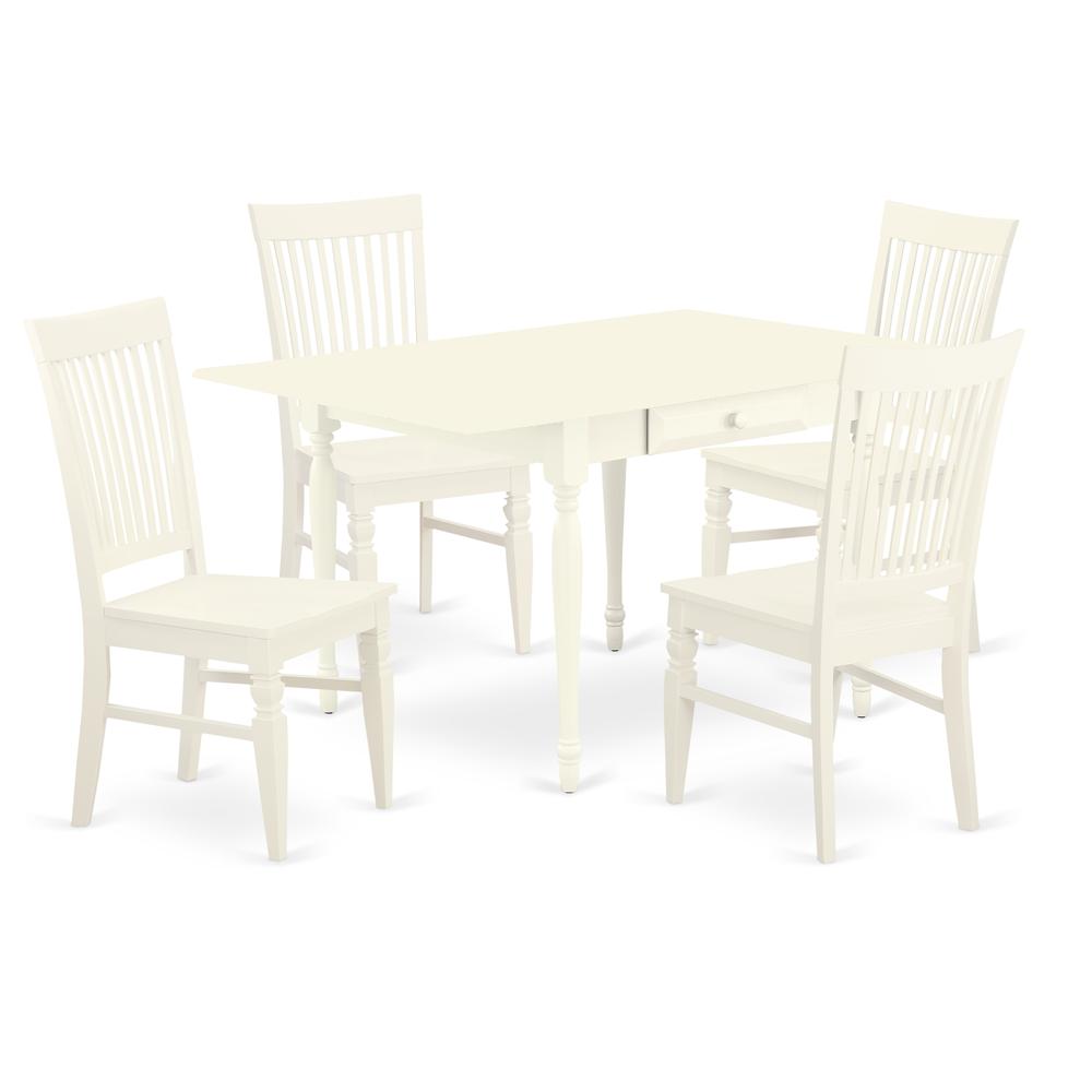 Dining Room Set Linen White, MZWE5-LWH-W