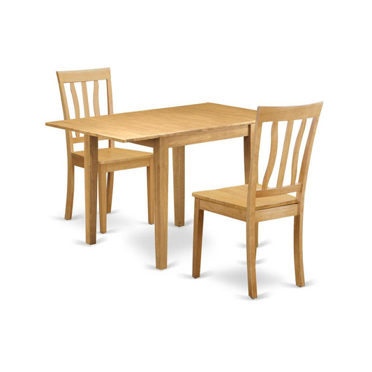 Dining Room Set Oak, NDAN3-OAK-W