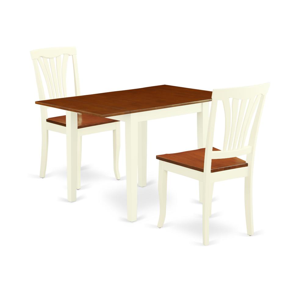 Dining Room Set Buttermilk & Cherry, NDAV3-WHI-W