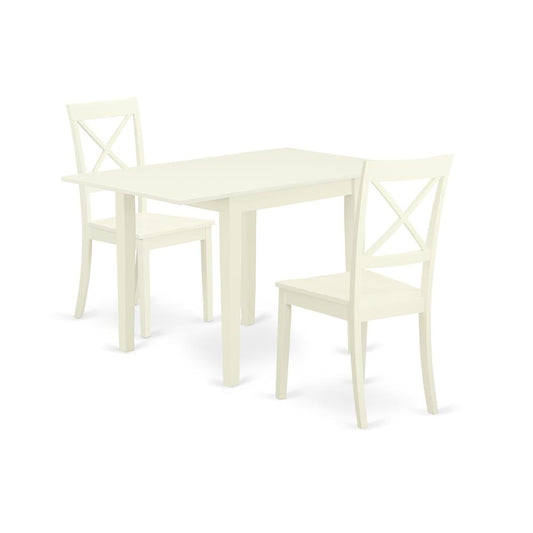 Dining Room Set Linen White, NDBO3-LWH-W