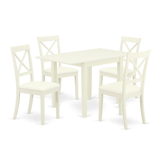 Dining Room Set Linen White, NDBO5-LWH-LC