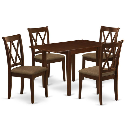 Dining Room Set Mahogany, NDCL5-MAH-C