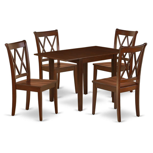 Dining Room Set Mahogany, NDCL5-MAH-W