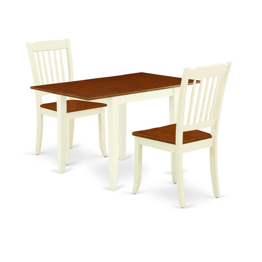 Dining Room Set Buttermilk & Cherry, NDDA3-WHI-W