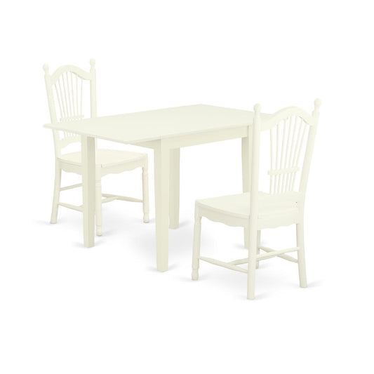 Dining Room Set Linen White, NDDO3-LWH-W