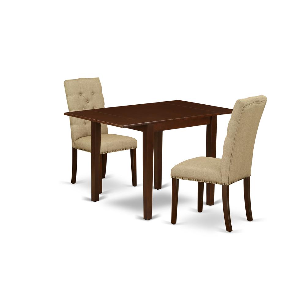 Dining Room Set Mahogany, NDEL3-MAH-16