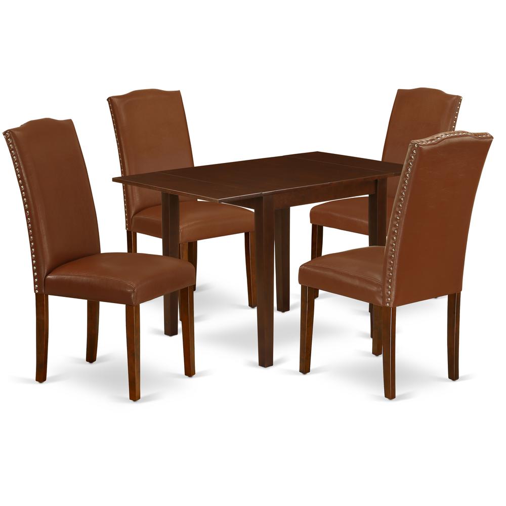 Dining Room Set Mahogany, NDEN5-MAH-66