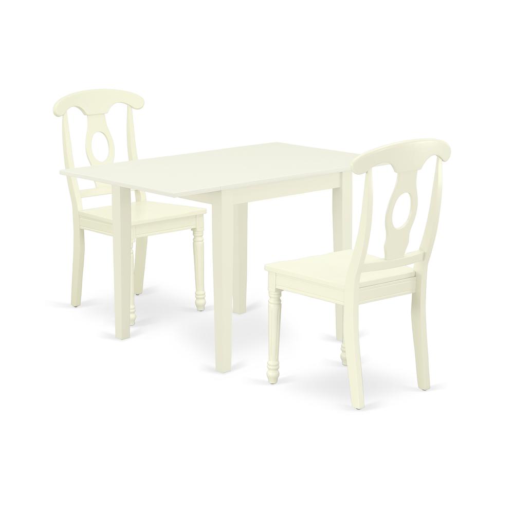 Dining Room Set Linen White, NDKE3-LWH-W