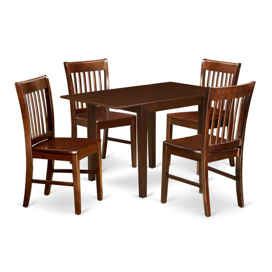 Dining Room Set Mahogany, NDNO5-MAH-W