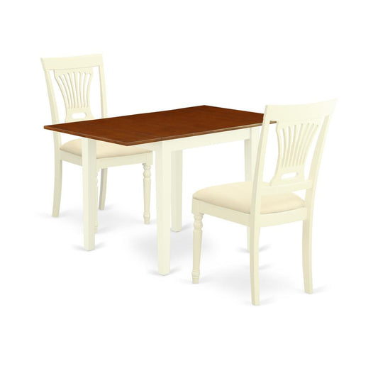 Dining Room Set Buttermilk & Cherry, NDPL3-WHI-C