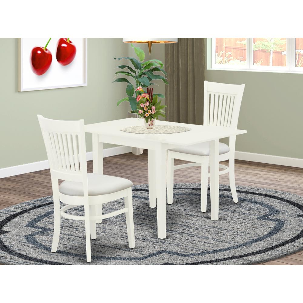 Dining Table- Dining Chairs, NDVA3-LWH-C