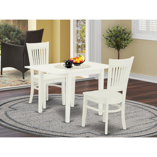 Dining Table- Dining Chairs, NDVA3-LWH-W