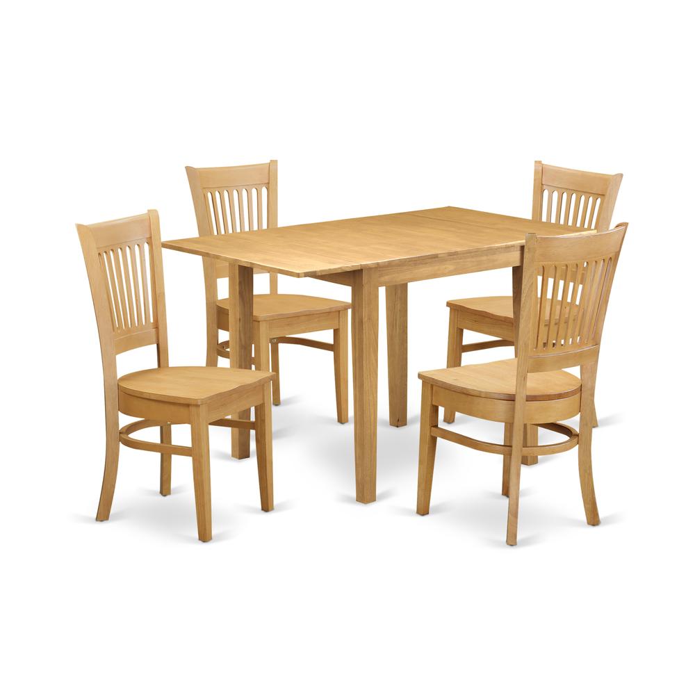 Dining Room Set Oak, NDVA5-OAK-W