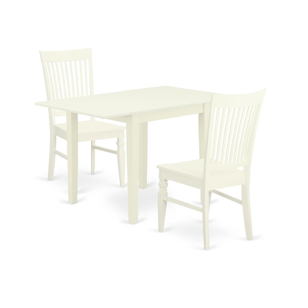 Dining Room Set Linen White, NDWE3-LWH-W