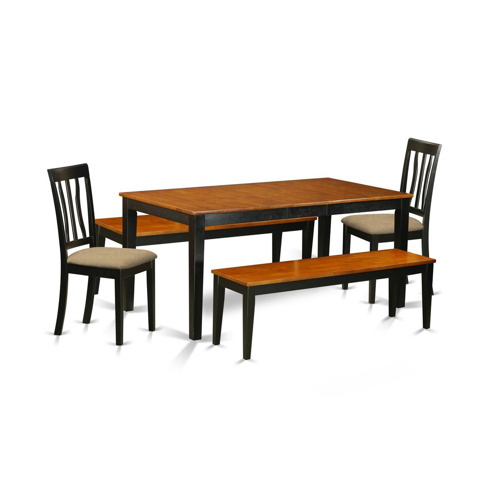 Dining Room Set Black & Cherry, NIAN5N-BCH-C