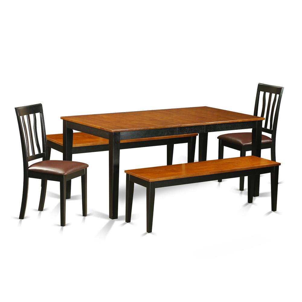 Dining Room Set Black & Cherry, NIAN5N-BCH-LC