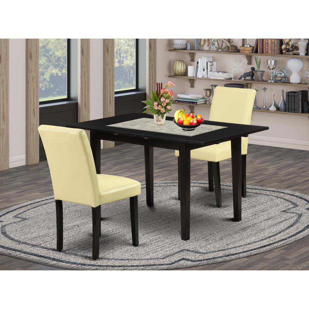 Dining Table- Dining Chairs, NOAB3-BLK-73