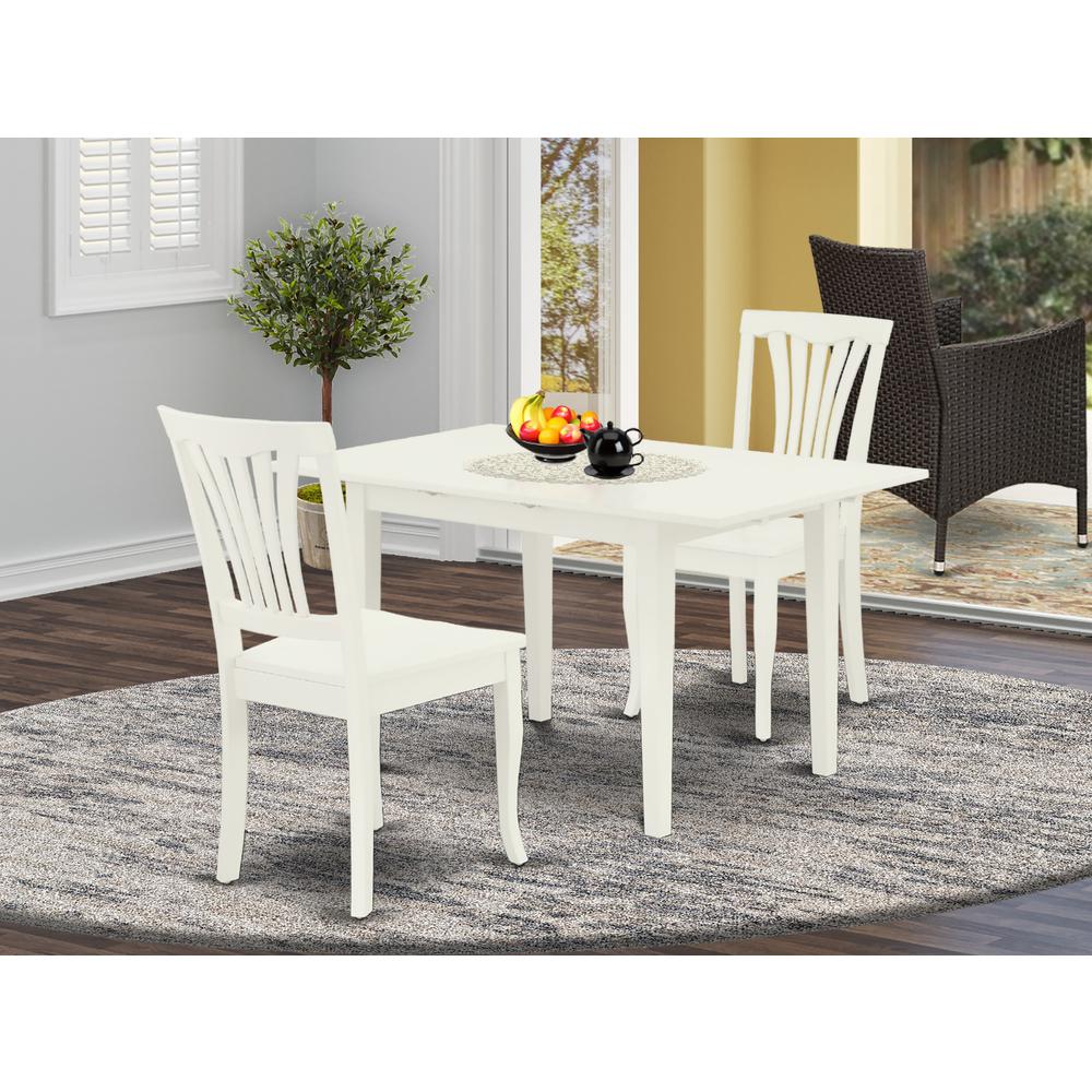 Dining Table- Dining Chairs, NOAV3-LWH-W