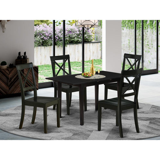 Dining Table- Dining Chairs, NOBO5-BLK-W