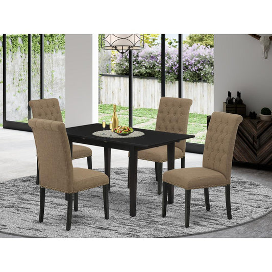 Dining Table- Dining Chairs, NOBR5-BLK-17