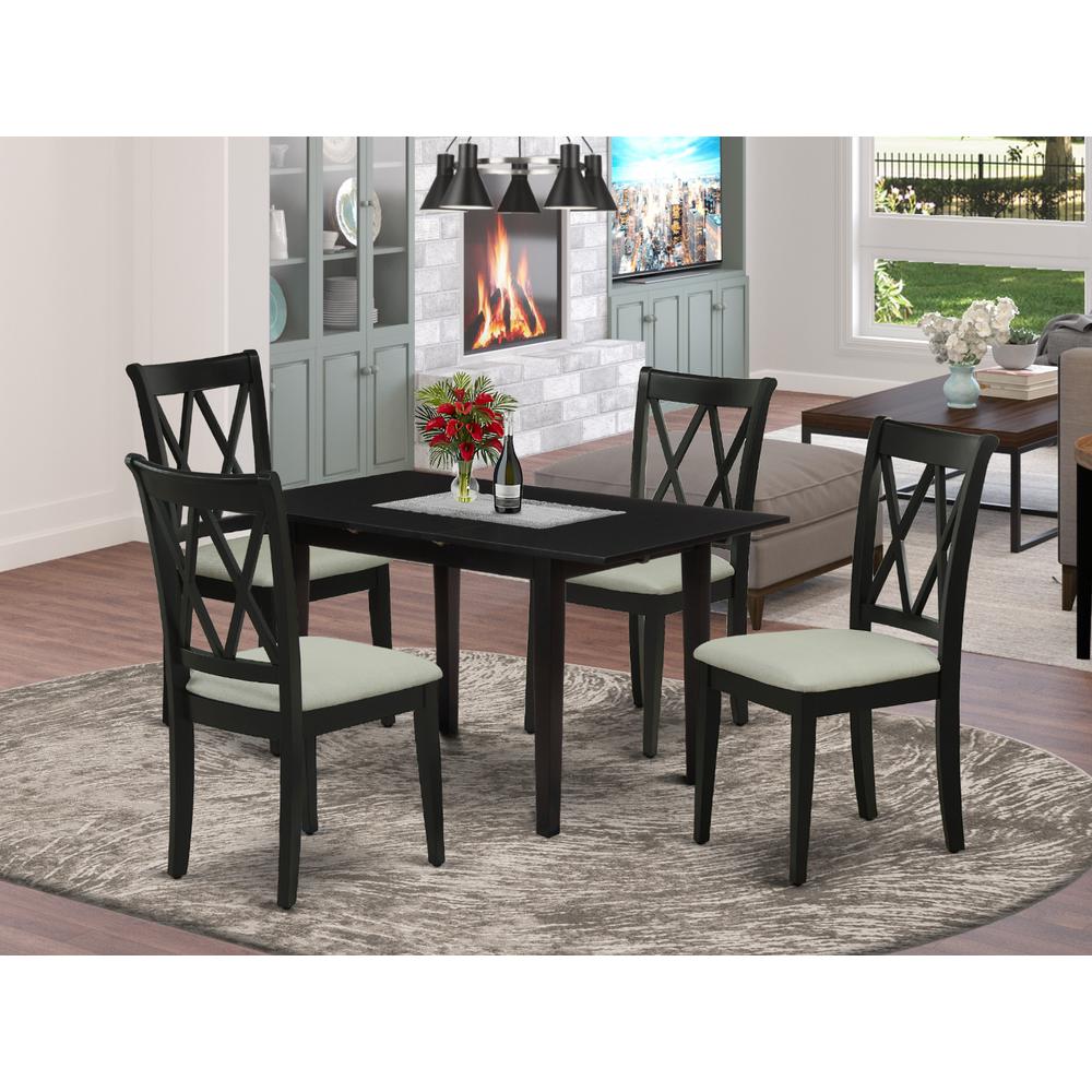 Dining Table- Dining Chairs, NOCL5-BLK-C