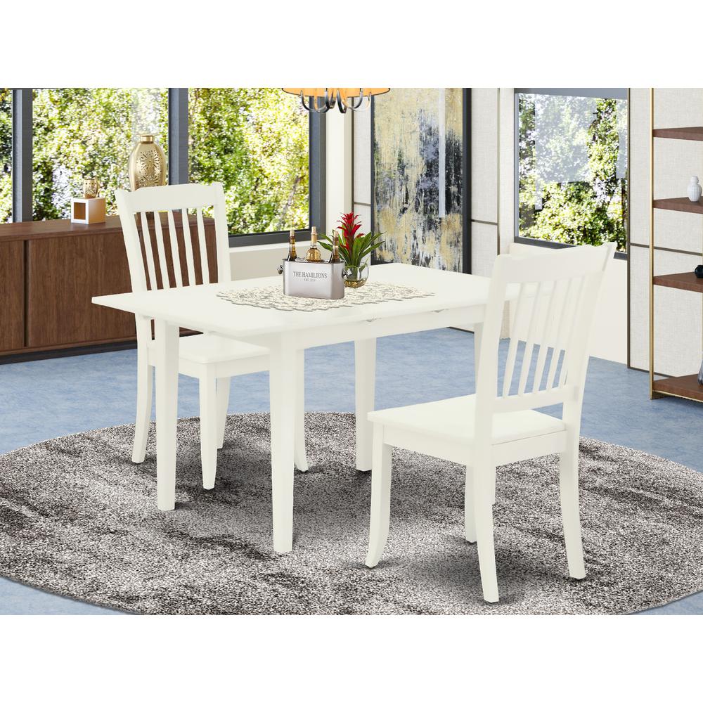 Dining Table- Dining Chairs, NODA3-LWH-W