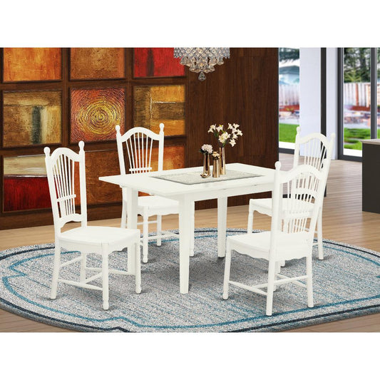 Dining Table- Dining Chairs, NODO5-LWH-W