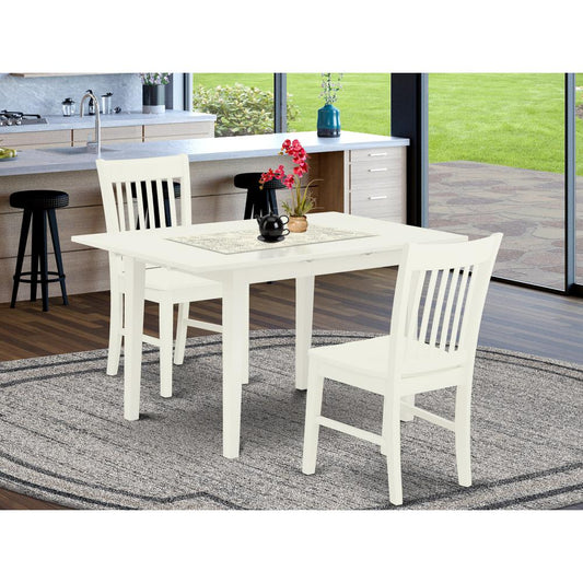 Dining Table- Dining Chairs, NOFK3-LWH-W