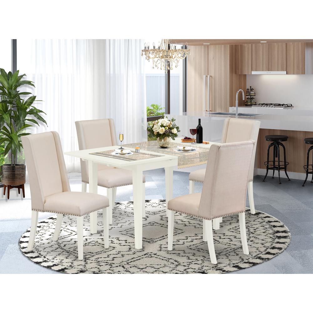 Dining Table- Parson Chairs, NOFL5-LWH-01