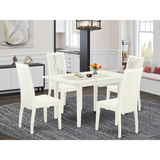 Dining Table- Dining Chairs, NOIP5-LWH-W