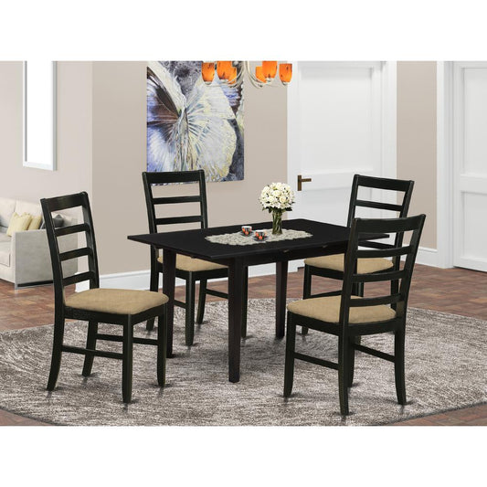 Dining Table- Dining Chairs, NOPF5-BLK-C