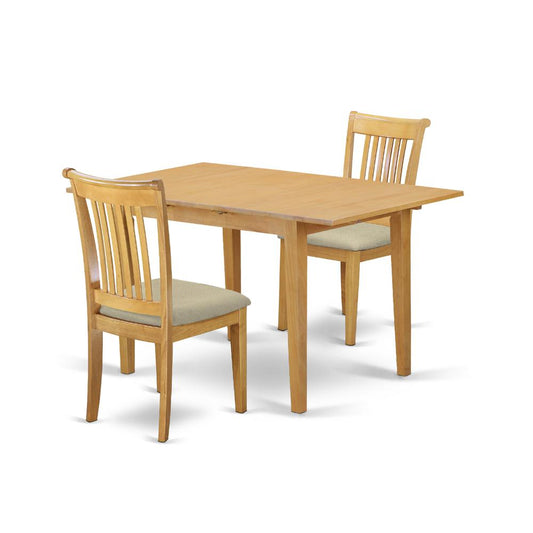 Dining Room Set Oak, NOPO3-OAK-C